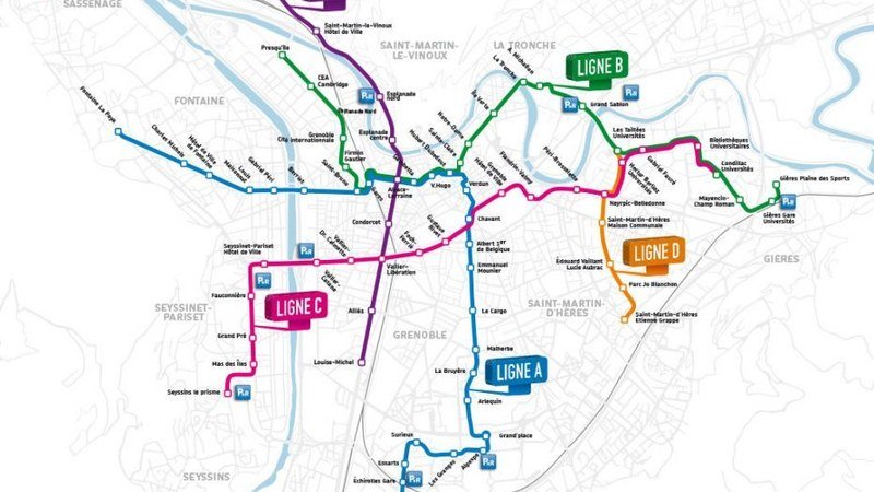 Réseau transports Grenoble