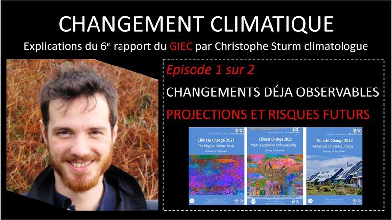 Climatologues présentant un rapport du GIEC.