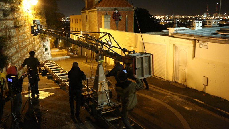 Plateau de tournage de film au Havre