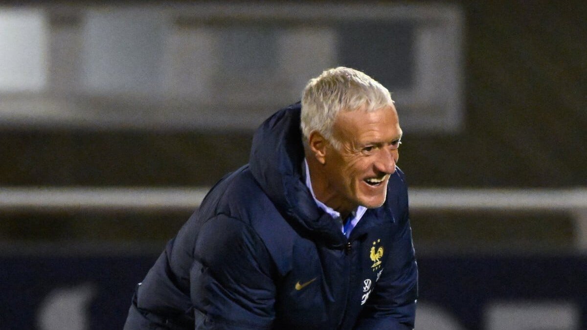 Didier Deschamps sideline instructions France football match photography