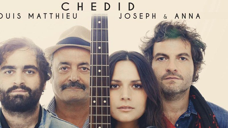 Louis, Matthieu, Joseph et Anna Chedid réunis