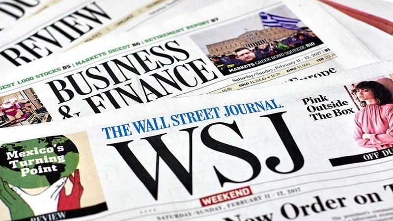 Couverture du journal Wall Street Journal