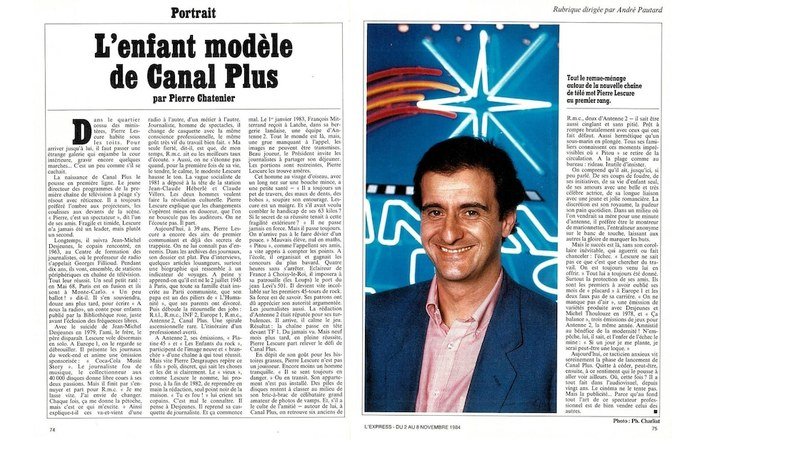 Pierre Lescure durant ses années Canal+