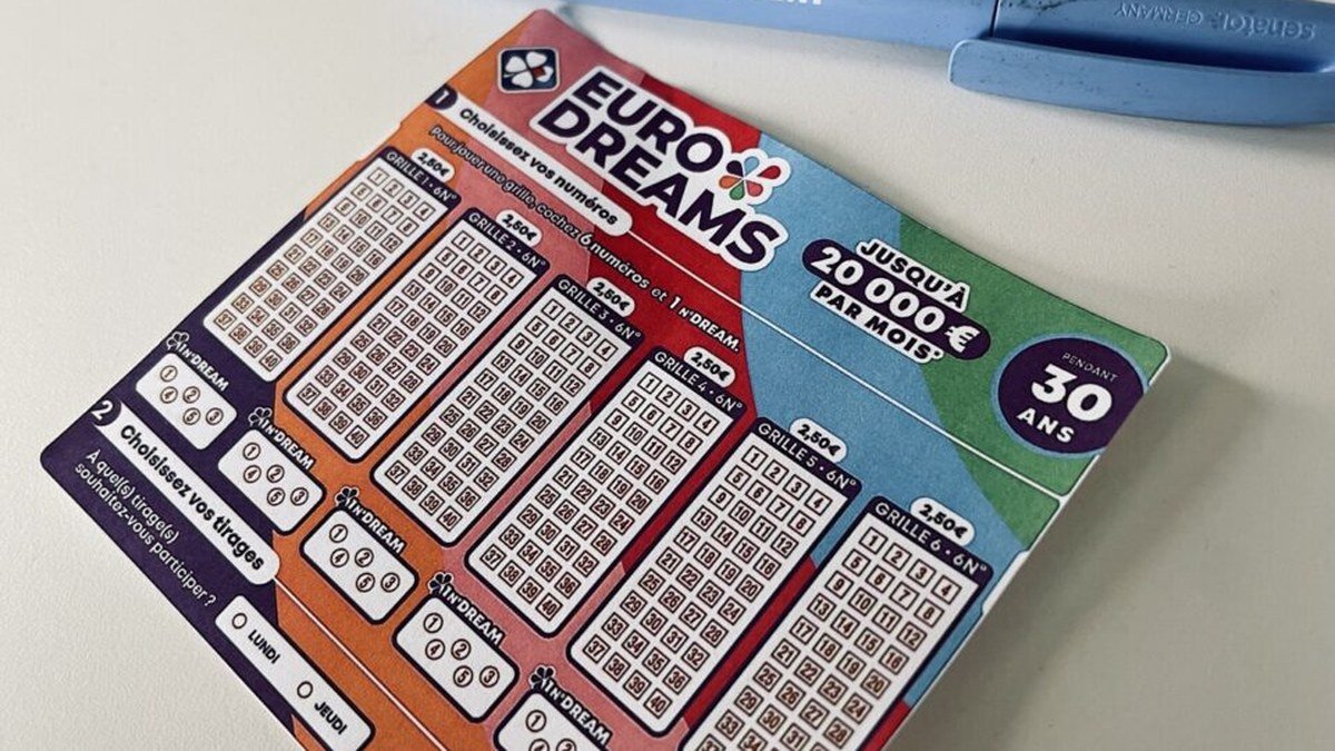 Un ticket de jeu EuroDreams de la FDJ