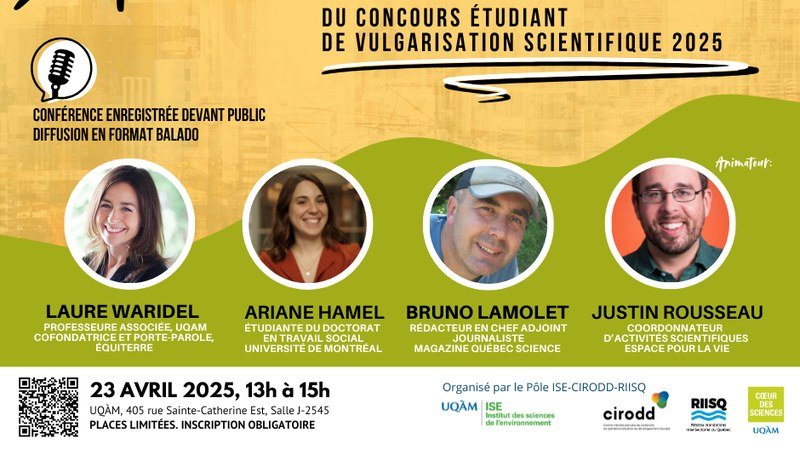 Chercheur faisant une conférence de vulgarisation