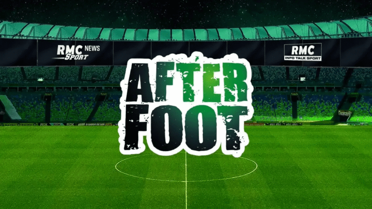 Logo et studio de l'émission After Foot sur RMC