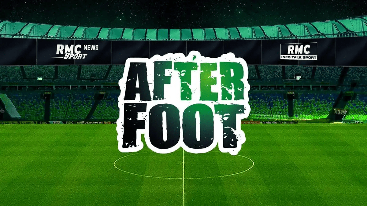 Logo et studio de l'émission After Foot sur RMC