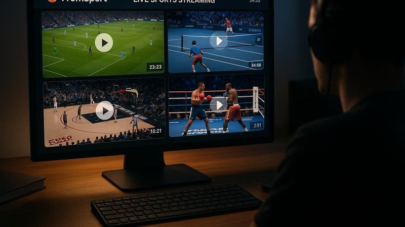 Interface de streaming pour le sport en direct