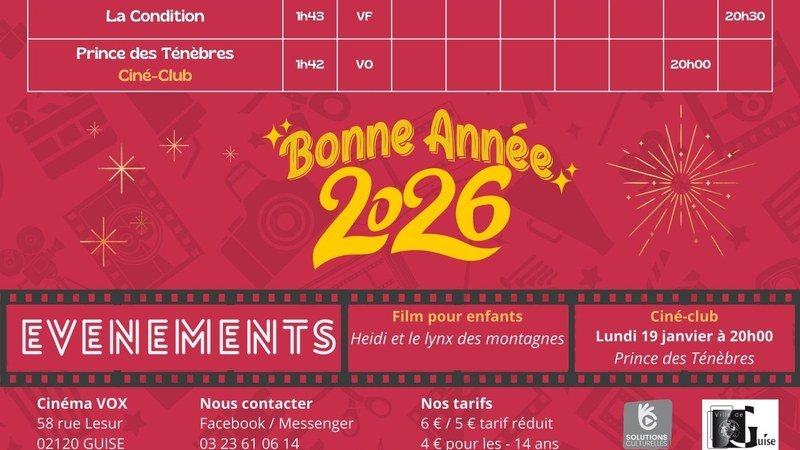Billet de cinéma moderne pour une séance