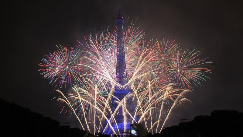 Tour Eiffel illuminée le 13 juillet