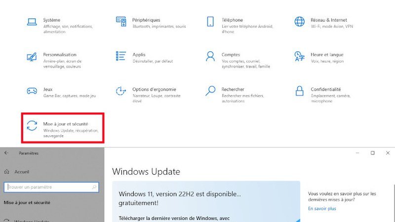 Notification de mise à jour de sécurité sur Android