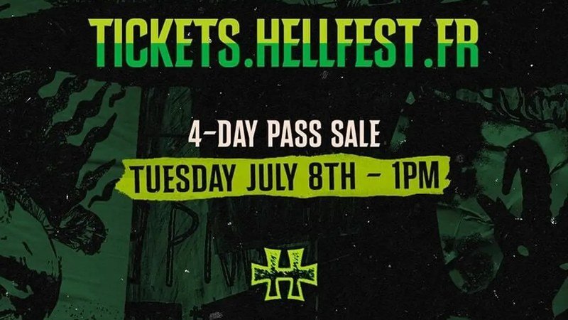 Page d'accueil du site de billetterie officielle Hellfest