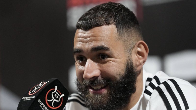 Karim Benzema lors d'une conférence de presse