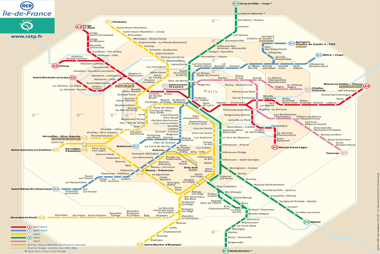 Station de RER en banlieue parisienne