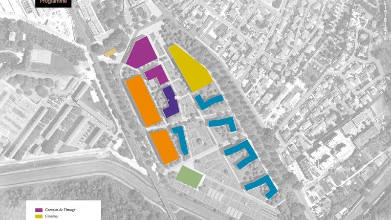 Plan du projet d'écoquartier à Arles
