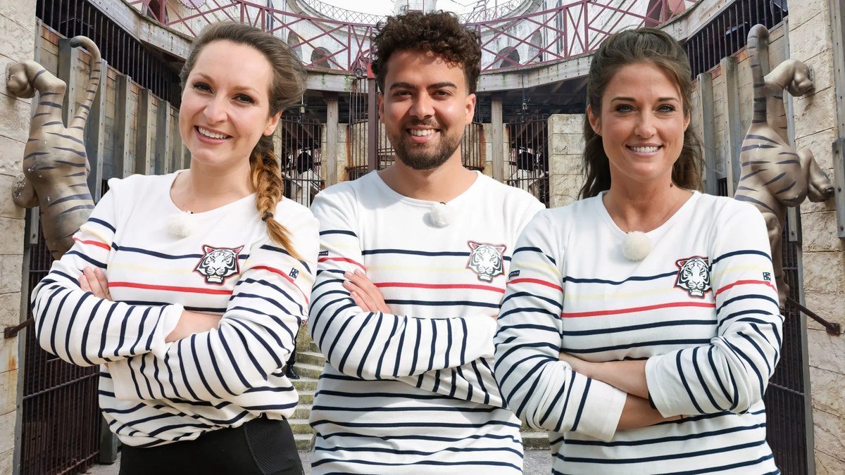 Le journaliste Paul Larrouturou participant à l'émission Fort Boyard