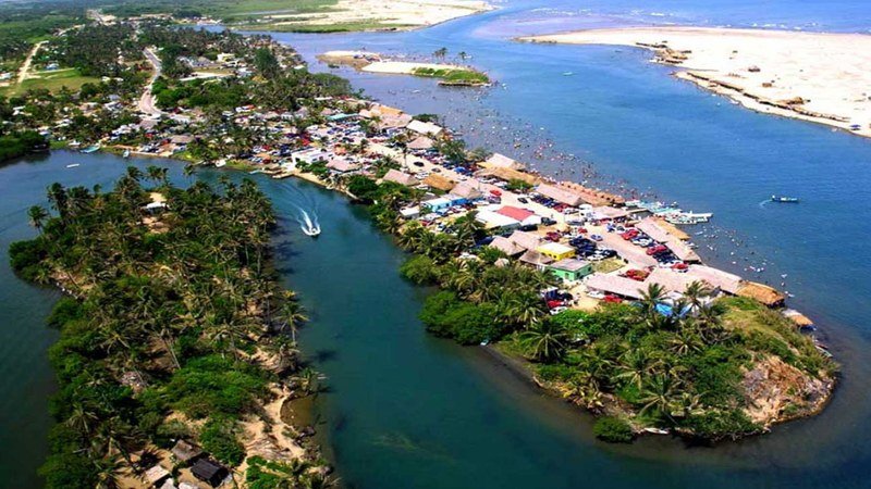 Vue de la ville de Coatzacoalcos au Mexique
