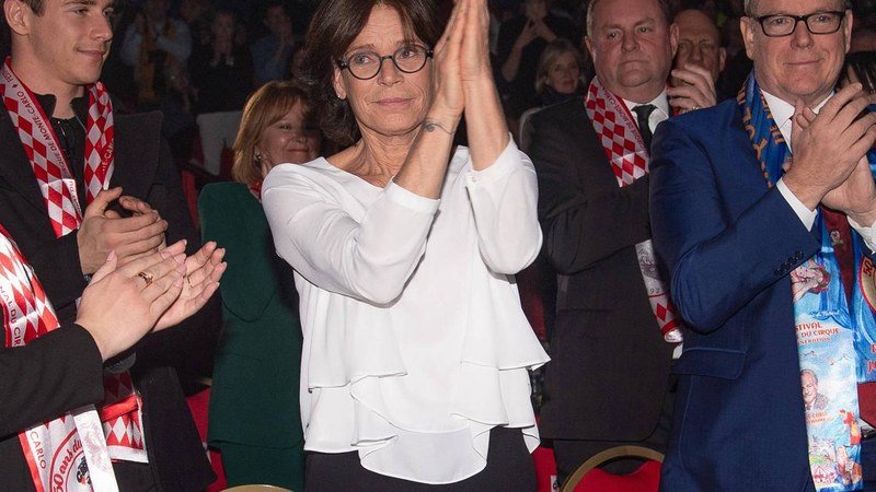 La princesse Stéphanie lors d'une interview