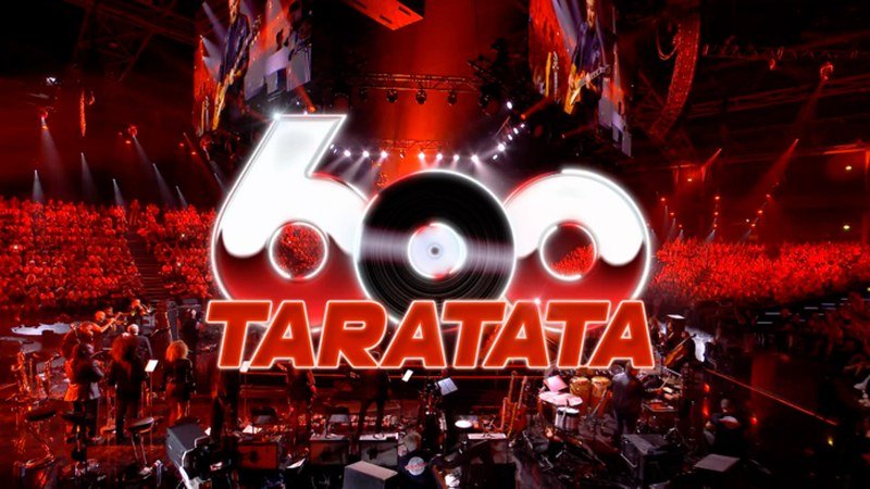 Scène de l'émission Taratata 600 avec plusieurs artistes