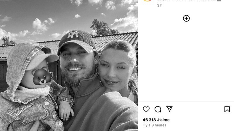 Camille Cerf avec son fils Malo