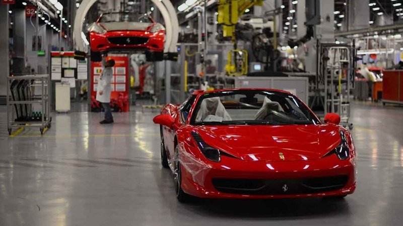 Ligne de production automobile Ferrari