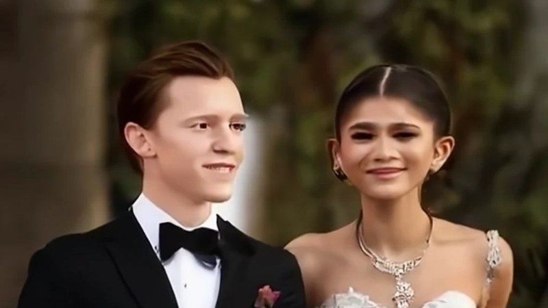 Zendaya et Tom Holland lors d'un événement public